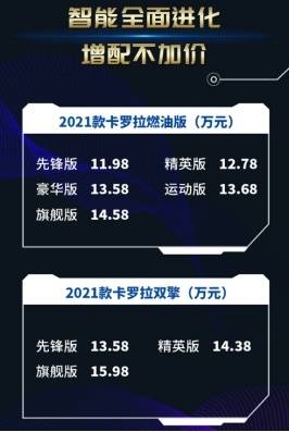 智领再升级，加配不加价 2021款卡罗拉正式发布