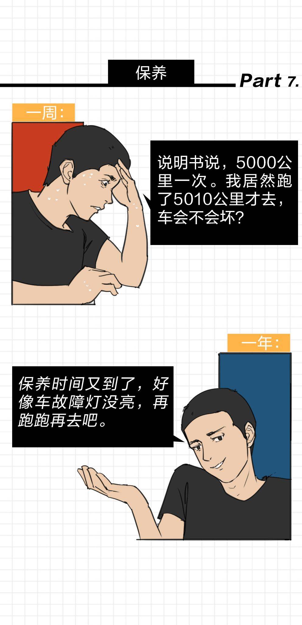 轱辘漫画|对待新车和旧车的区别有多大？​