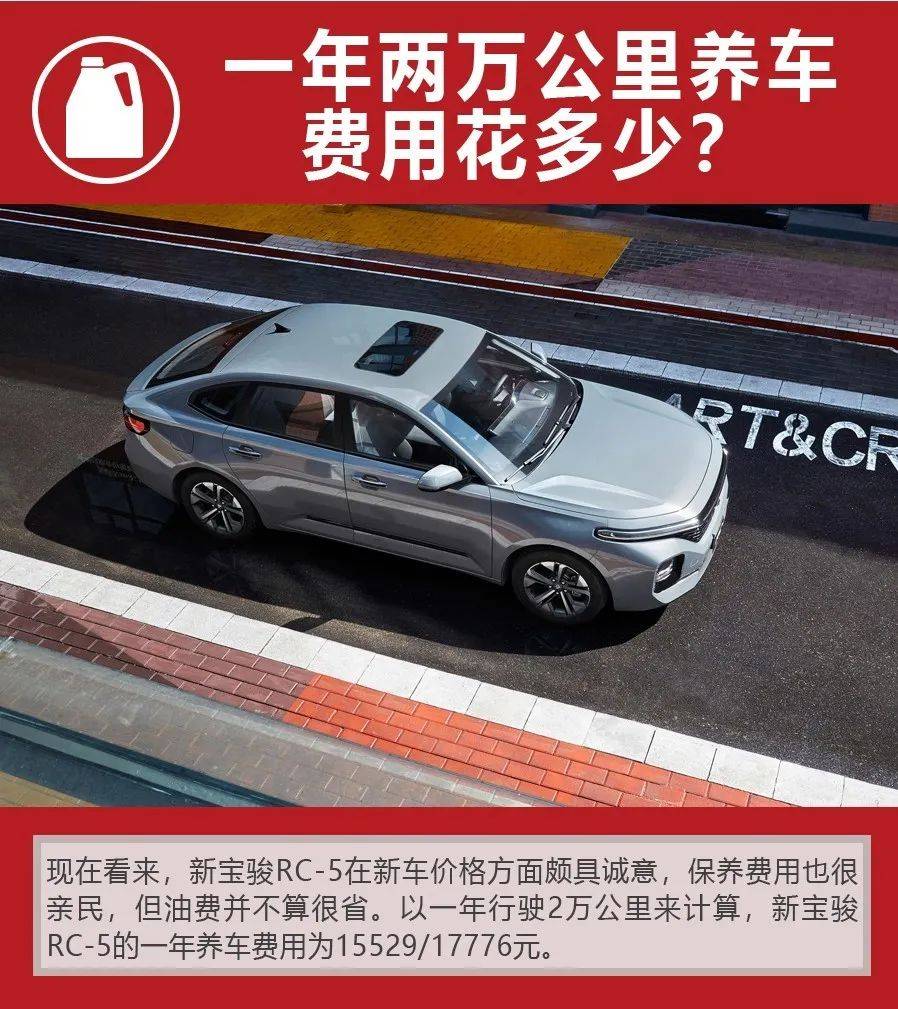 两种动力可选，月花销不到1500元，新宝骏RC-5购车、养车费用如何？