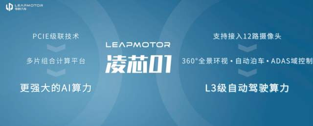 搭载凌芯01，可实现近L3级自动驾驶能力，零跑迈入新势力