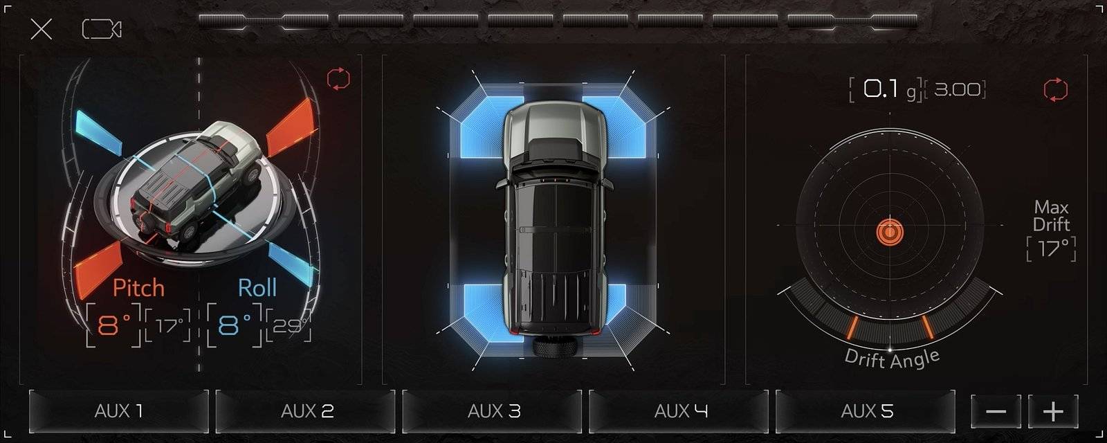 借助crab mode(螃蟹模式)的四轮转向功能,hummer ev可以斜向行驶.