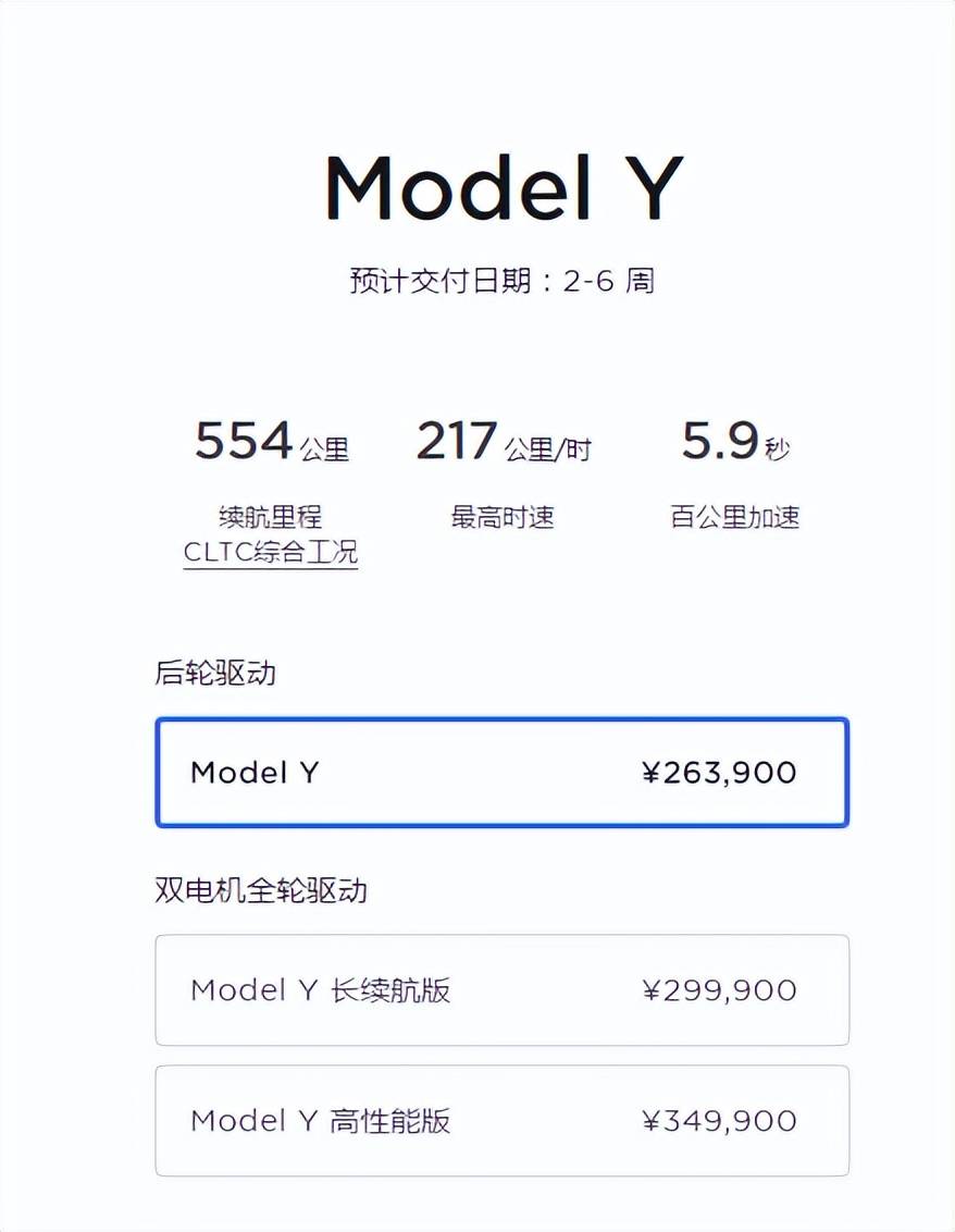 特斯拉Model Y小改款：增配氛围灯、5.9秒破百，还不加价