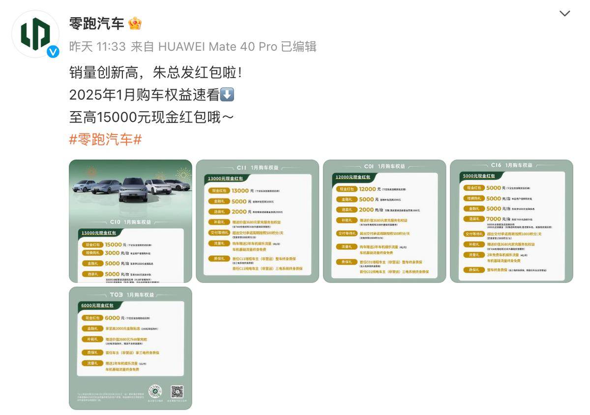 1月多家车企公布购车政策，看看有没有你的菜(图3)