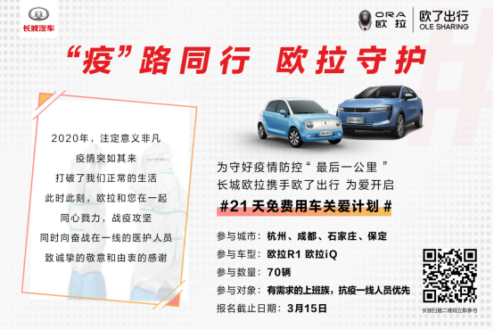 疫路同行，长城欧拉21天免费用车关爱计划，为爱开启【图文稿件】646.png