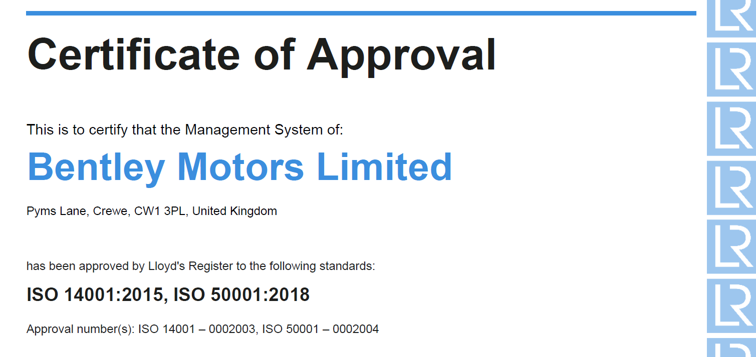 宾利汽车获得最新ISO能源及环境管理体系认证.png