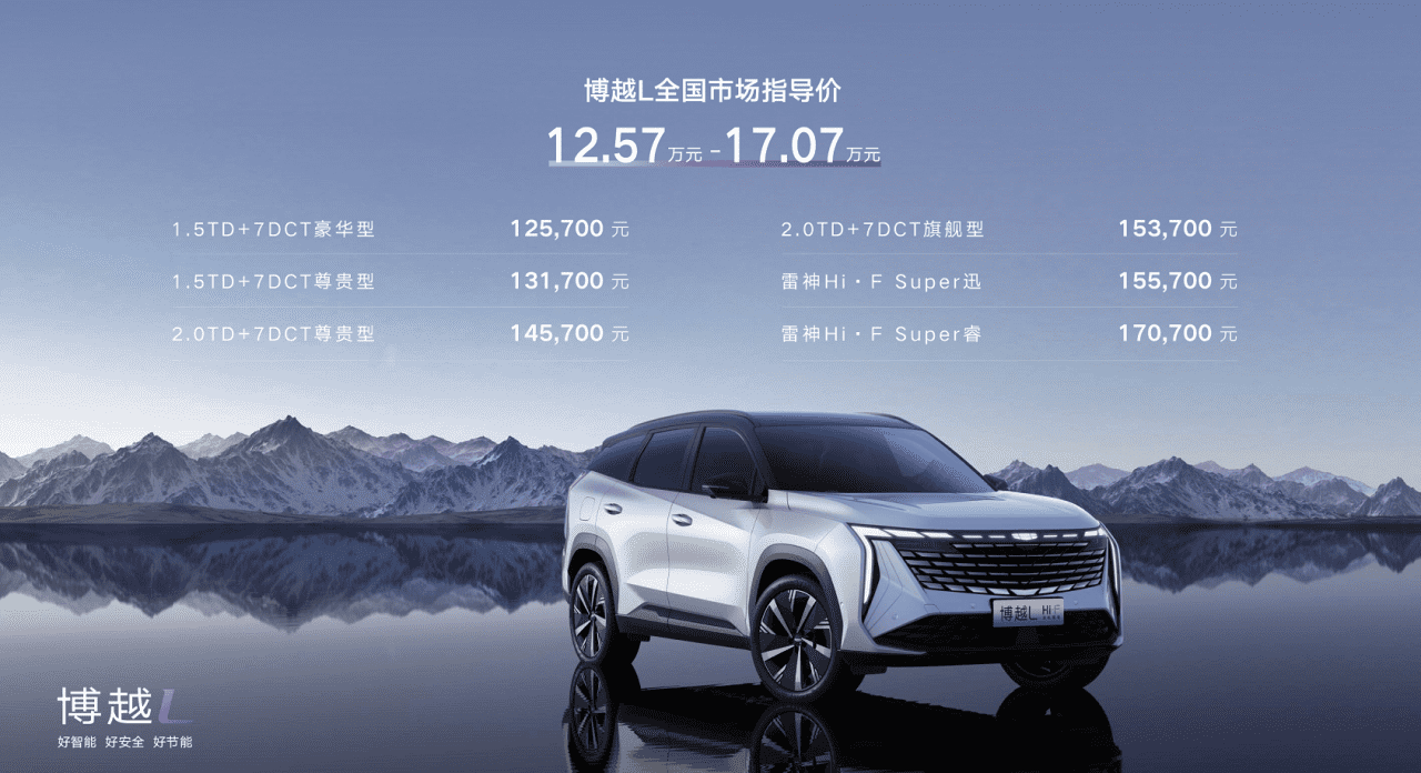 【上市通稿】 售价12.57—17.07万元  “新三好SUV”吉利博越L上市424.png