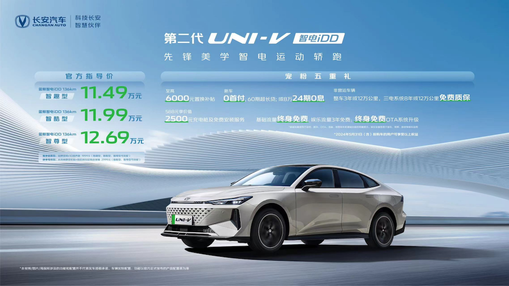 售价11.49万-12.69万元，第二代长安UNI-V智电iDD北京车展发布639.png