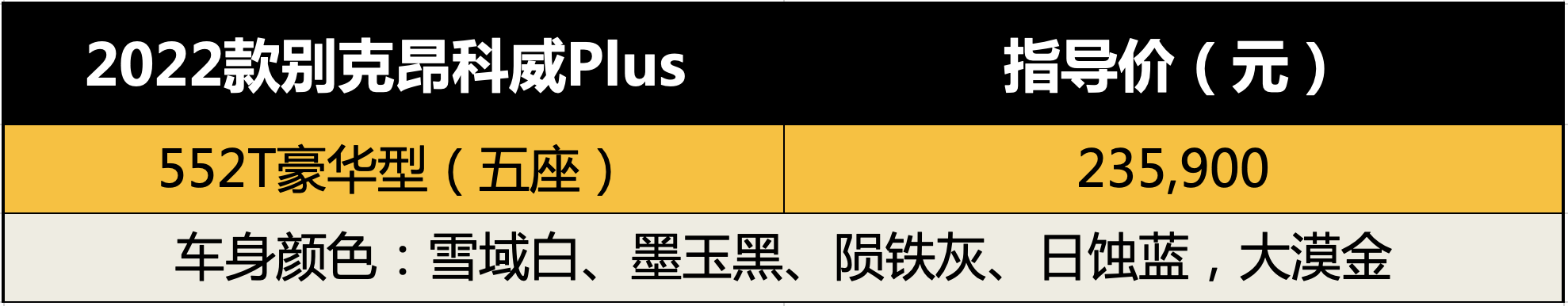 动力代号“阿凡达”，别克昂科威S、昂科威Plus 1.5T车型正式上市